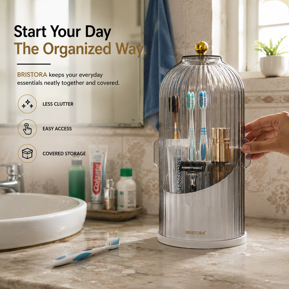 One Small Upgrade. A Better Bathroom Routine.